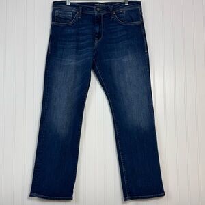 Mavi Jeans Men's 33 x 30 Blue Matt Relaxed Straight Leg Denim